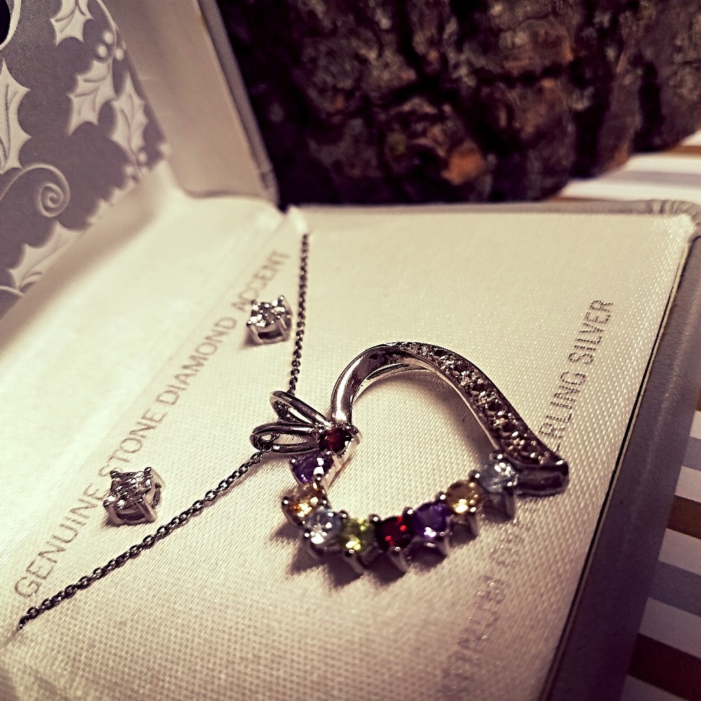 Heart Earring & Necklace Set